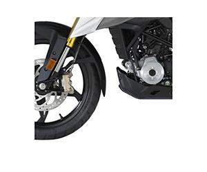 Puig 9931N Faldón Guardabarros Delantero guardabarros ABS, Negro