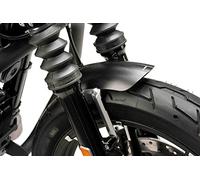 Puig 9992N Guardabarros Delantero de Aluminio fresado ABS, Negro