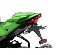 Puig Cola Organizador Porta Matrícula Negro Mate Kawasaki ZX-10R/ZX-10RR 21-23