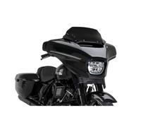 PUIG CUPOLINO HIGH-ROAD SPORT PER HARLEY D. STREET GLIDE FLHX 25-26 NERO