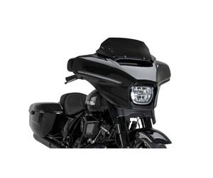 PUIG CUPOLINO HIGH-ROAD SPORT PER HARLEY D. STREET GLIDE FLHX 25-26 NERO