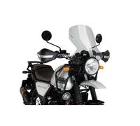 Puig 21122W Cúpula Touring alta y aerodinámica en acrílico CN de 4 mm con perfil redondeado, zona superior plana y deflectores que mejoran protección, Transparente