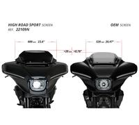 Puig 22109J High-Road Sport accesorio específico, Negro mate