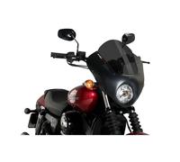 Puig Parabrisas Semicarenato Dark Noche Harley D. STREET 750 XG750 15-21 Humo