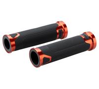 Puig Puños Revving, negro 22 mm, NARANJA, PAR