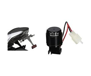 Puig Soporte Portamatrículas 9353N Negro para Kawasaki Ninja 650 17'-18', Kawasaki Z650 17'-18', Negro, Kawasaki + 4823N Relé De 2 Pins para Intermitentes De Leds, Color Negro