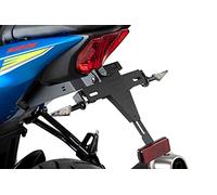 Puig Soporte Portamatrículas Puig 9958N Negro para Suzuki GSX-S125 17'-18', Suzuki GSX-R125 17'-18', Negro, Suzuki