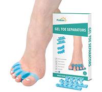 Puikos Pack de 4 Separadores de Dedos Hallux Valgus Corrección Separadores de Dedos Corrector de Juanetes Tamaño Universal Corrección de Dedos Juanetes Separador de Dedos Pedicura (Azul)