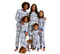 Puimentiua Pijama Navidad Familia, Conjunto de Pijamas Navideños Juego para Familia, Camiseta de Manga Larga, Pantalones Largos, Conjunto de Pijamas Navideños para Papá,L