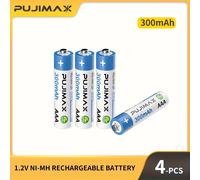 PUJIMAX AAA R03 1.2V 300mAh Batería Recargable NiMH, Adecuada para Control Remoto, Reloj Despertador, Linterna, etc