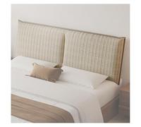 pujindu Cojín De Respaldo para Cama con Cabecero, Almohada Lumbar Tapizada De Gran Tamaño, Respaldo De Cabecero Acolchado para Montaje En Pared, Ideal para Sentarse O Dormir(Blanco,140x60x14cm)