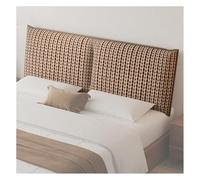 pujindu Cojín De Respaldo para Cama con Cabecero, Almohada Lumbar Tapizada De Gran Tamaño, Respaldo De Cabecero Acolchado para Montaje En Pared, Ideal para Sentarse O Dormir(marrón,180x60x14cm)