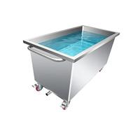 pujindu Fregadero De Cocina Comercial Con Grifo, De Acero Inoxidable, Portátil, De Una Sola Cubeta, Para Restaurante, Para Lavandería Y Patio(100x50x50cm)