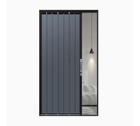 pujindu Puerta Acordeón Interior De Uso Rudo, Puerta Plegable Retráctil con Marco De Aluminio Y Cerradura De Seguridad para Dormitorio del Hogar(Black,45x75in)