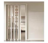 pujindu Puerta Plegable De PVC Tipo Acordeón, Puertas Plegables Para Armarios, Puerta Interior Plegable Con Manija Para Dormitorio Y Sala De Estar(50x45in)