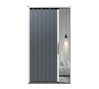 pujindu Puertas Interiores Tipo Acordeón, Divisor De Ambientes Plegable Y Deslizante con Ruedas Y Tirador para Accesos A Duchas De Baño(45x55in)
