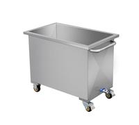 pujindu Tanque De Almacenamiento De Agua De Acero Inoxidable, Fregadero Comercial Portátil Para Fregar Pisos, Fregadero Multiusos Móvil, Para Casa U Hotel(100x50x50cm)