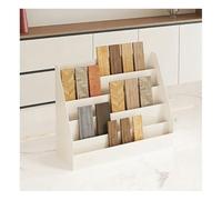 pujindu Tile Sample Display Stand, 4-Tier Countertop Stone Holder For Showrooms, Modern Sample Rack For Marble, Quartz, Granite(Beige,66x18x35.5cm)