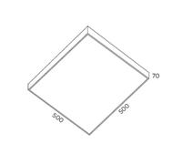 Pujol Iluminación Lámpara LED de techo cuadrada Apolo IP20 EC:EPREL:833858