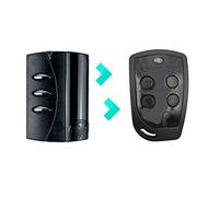 PUJOL VARIO 4U Compatible PUJOL VARIO BLACK Frecuencia 433MHz Nuevo Mando Garaje Negro 4 Botones Más Resistente Y Robusto