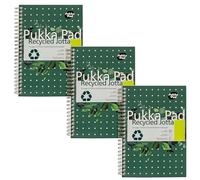 Pukka Pad 143438 - Cuaderno de anillas tamaño A5 - Pack de 3 uds.