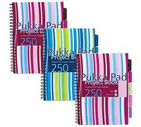 Pukka Pad 836746 - Cuaderno de anillas tamaño A4 - Pack de 3 uds.