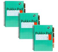 Pukka Pad B5 - Cuaderno de proyectos de espiral (3 unidades, tapa metálica)
