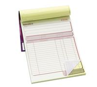 Pukka Pad - Cuaderno de facturas duplicado (5 unidades, 137 x 203 mm, con 50 juegos numerados, bloc de facturas personalizado para pequeñas empresas, libro de recibos, bloc de pedidos y registros de