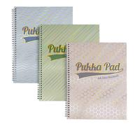 Pukka Pad Haze Jotta Cuaderno A4 - Paquete de 3 blocs de notas encuadernados con