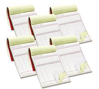 Pukka Pad NCR - Cuaderno de facturas duplicadas, bloc de notas de entrega sin carbono, libro de facturas personalizado, hojas numeradas fáciles de rasgar, bloc de recibos para pequeñas empresas y