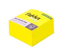 Pukka Pad Stickys - Cubo cuadrado amarillo para notas adhesivas, autoadhesivo y fácil de reposicionar para notas de oficina, recordatorios de estudio y citas personales, 400 hojas de papel de 70 g/m²