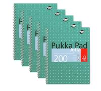 Pukka Parent Metallic Jotta - Libreta (tamaño A4), (Pack of 5)