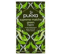 Pukka Té Verde Orgánico Matcha Supremo Té Verde Orgánico y Ayurvédico, 1x20 Bolsas