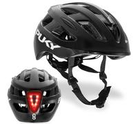 Puky Casco de Bicicleta Infantil de 48 - 55 cm, Peso Ligero 220 g, máxima protección y ventilación, Visibilidad de 360° Mediante módulo de luz, Ideal para Seguridad y Comodidad en la Bicicleta