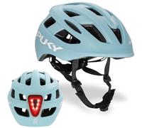 Puky Casco de Bicicleta Infantil de 48 - 55 cm, Peso Ligero 220 g, máxima protección y ventilación, Visibilidad de 360° Mediante módulo de luz, Ideal para Seguridad y Comodidad en la Bicicleta