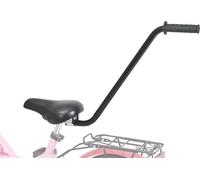 PUKY FLH - Sillín para niños con barra guía y tija de sillín, perfecto para aprender a montar en bicicleta, uso universal, accesorios de calidad robustos para niños, color negro