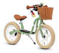 PUKY LR L Classic Retro Green | Bicicleta de aprendizaje 2 1/2 años | Bicicleta infantil con freno | Balance Bike | Asiento ergonómico, asas de seguridad y acolchado para manillar | Sillín y manillar