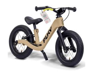 PUKY Next 12" Sand/Black | Bicicleta ajustable de 2 a 6 años | Bicicleta infantil a partir de 2 años | Bicicleta andadora con freno y asas de manillar de seguridad | Balance Bike | Tecnología FlipChip