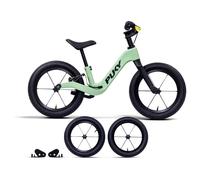 PUKY Next Set 12" & 14" Green/Black | Bicicleta creciente de 2 a 6 años | Bicicleta infantil a partir de 2 años | Bicicleta andadora con freno y asas de manillar de seguridad | Balance Bike | Ruedas