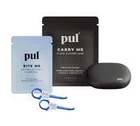 PUL Aligner Care - Kit de Comodidad - Estuche + Herramienta 2 en 1 para Invisalign, retenedores, dentaduras parciales, Protectores bucales y nocturnos y más - Estuche Gris y 2 Unidades de Herramienta