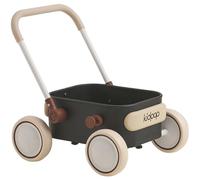 PULA - Andador de empuje para bebé con ruedas para niños pequeños para primer aprendizaje, juguetes de bebé de 6 a 12 meses, regalos de cumpleaños de 1 año, para interiores y exteriores (negro)