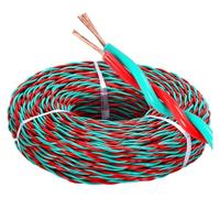 PULaif Cable blindado, Copper Twisted Pair Wire 2-Core 0.5-2.5mm2 60ft/100ft(100ft,2C-0.5MM2)