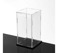 PULaif Caja expositora de acrílico, Vitrina de acrílico for tamaños múltiples Transparentes coleccionables(25x25x45cm(10x10x18in))