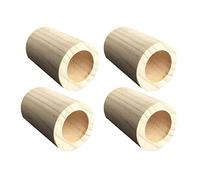 PULaif Elevadores de Madera para Camas, Elevadores de Cama for Muebles de Madera de Pino, 5 cm de Altura, Varios tamaños, Paquete de 4(6.5cm)
