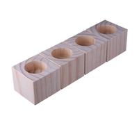 PULaif Elevadores de Madera para Camas, Elevadores de Cama for Muebles de Madera Maciza de Pino, Paquete de 4, diámetro 3-8 cm, Altura 5-15 cm, 500 kg(Ø 4cmIncrease Height 5cm)