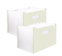 PULaif Fundamentos Carpeta expansible, Carpeta de Archivos expandible Tipo acordeón, A4, 25 Bolsillos, Multicolor, Paquete de 2(Yellow)