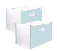 PULaif Fundamentos Carpeta expansible, Carpeta de Archivos expandible Tipo acordeón, A4, 25 Bolsillos, Multicolor, Paquete de 2(Green)