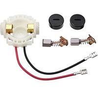 Pulchra Juego de Escobillas de Carbono y Tapas de Soporte de Cepillo para Amoladora Angular Inalámbrica Makita CB430 BGA452 DGA452