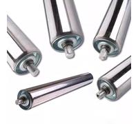Puleg a rulli per trasportatori pesanti da 38 mm set di 5 perfette per trasportatori a gravità lunghezza 150 mm cuscinetti a nastro ideali per la movimentaze dei materialali