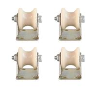 Pulegge a U per sistemi a binario - Confezione da 4 guide industriali per funi metalliche hardware per cancelli scorrevoli varie dimensioni da 3 a 10 2 cm resistenti e facili da installare